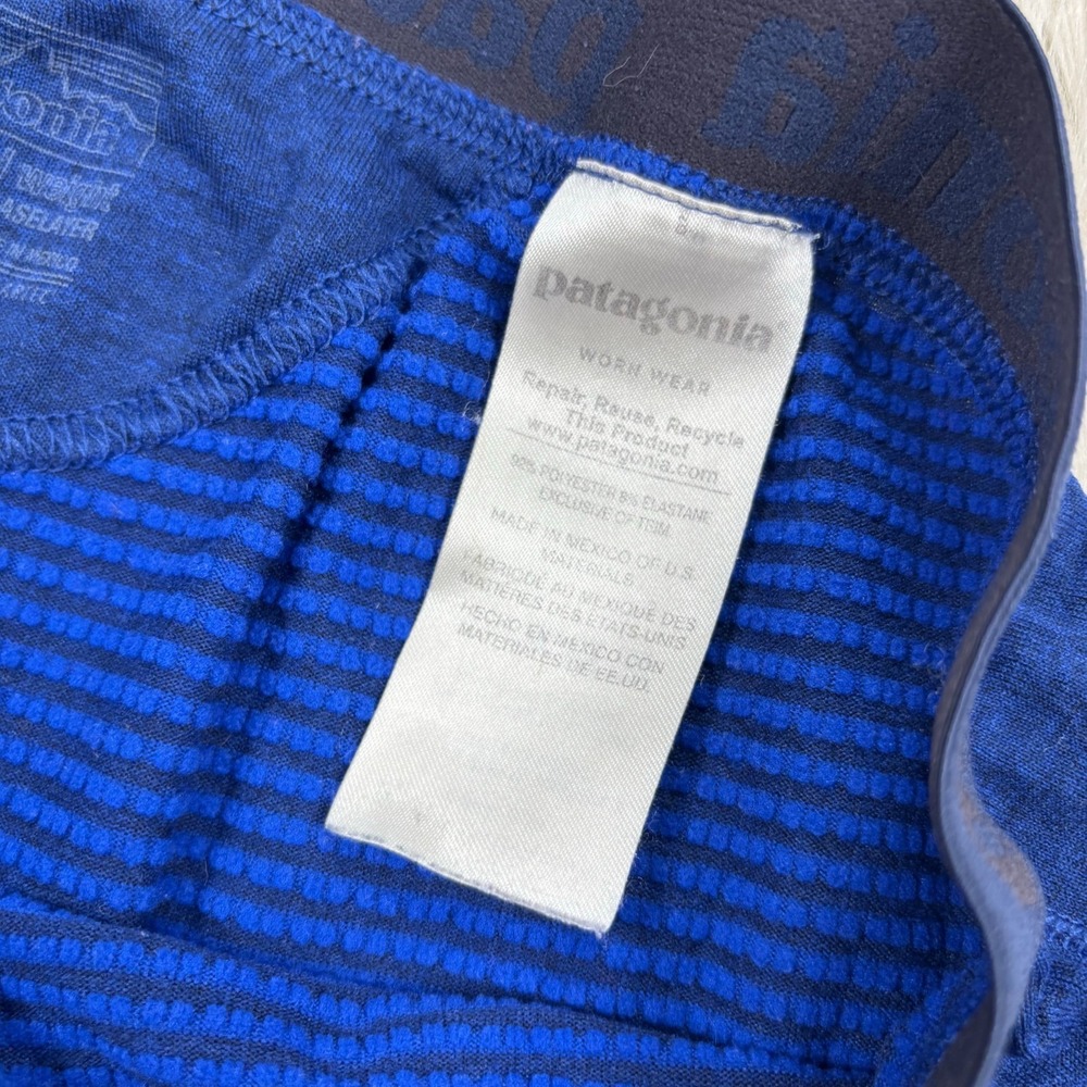 Patagonia Men's L Blue Thermal Weight Capilene Base Layer Pant Camping Hiking - Picture 5 of 8